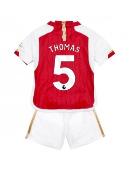Otroški Nogometna dresi replika Arsenal Thomas Partey #5 Domači 2023-24 Kratek rokav (+ hlače)